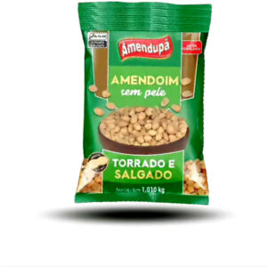 AMENDOIM TORRADO S/PELE C/SAL 1,010KG