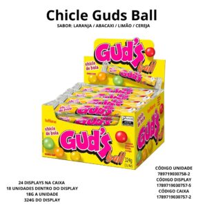 CHICLE DRAGEADO GUDS BALL 324GR