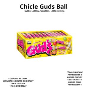 CHICLE DRAGEADO GUDS BALL DP 1,134KG