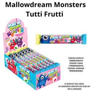 DIPLOKO MALLOWDREAM MONSTERS MARSHMALLOW TUTTI FRUTTI DP 384GR