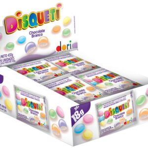 DISQUETI CHOCOLATE BRANCO CONFEITADO DP 432GR
